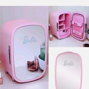 Barbie Pink Beauty Fridge with Mirrored Door